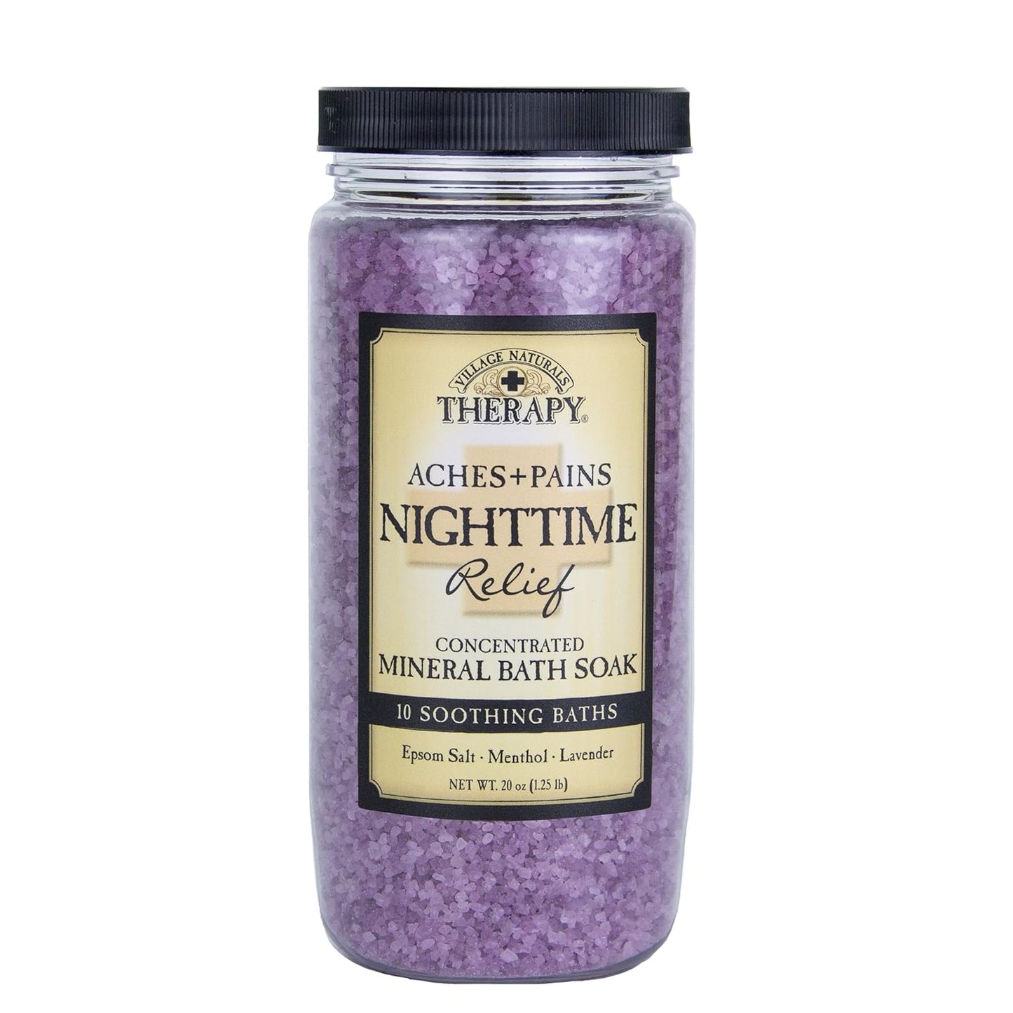 Aches & Pains Mineral Bath Soak - 20oz (2 Pack) | Village Naturals Relaxation