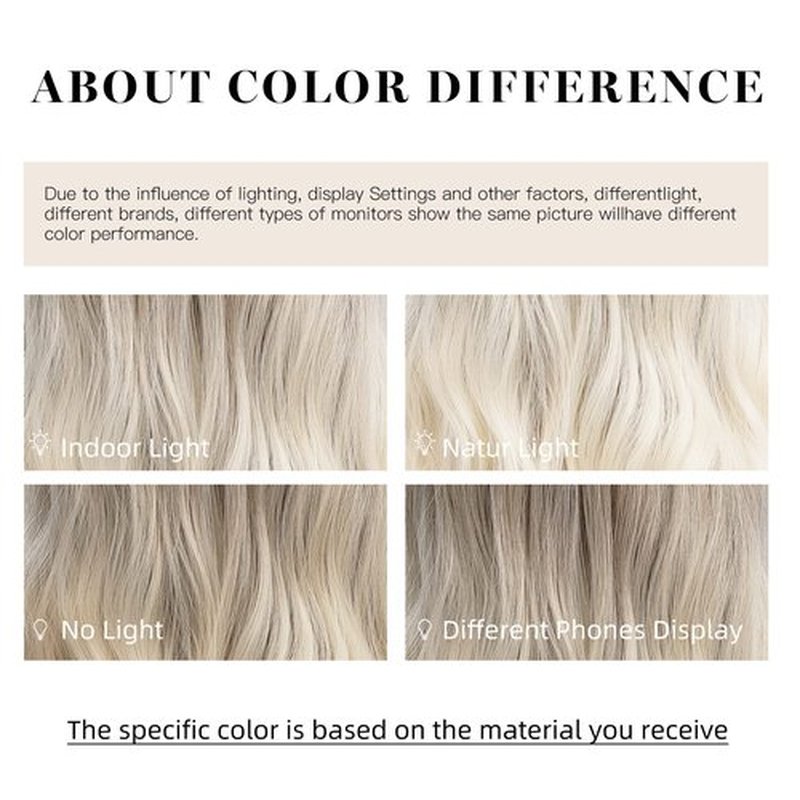 OMELPIS Ash Blonde Wig for Women Long Ombre Gray to Platinum Wavy Curly Synthetic Wigs with Bangs Natural Brown Roots Heat Resistant Fiber Ideal for Daily Wear Parties and Holidays 26In