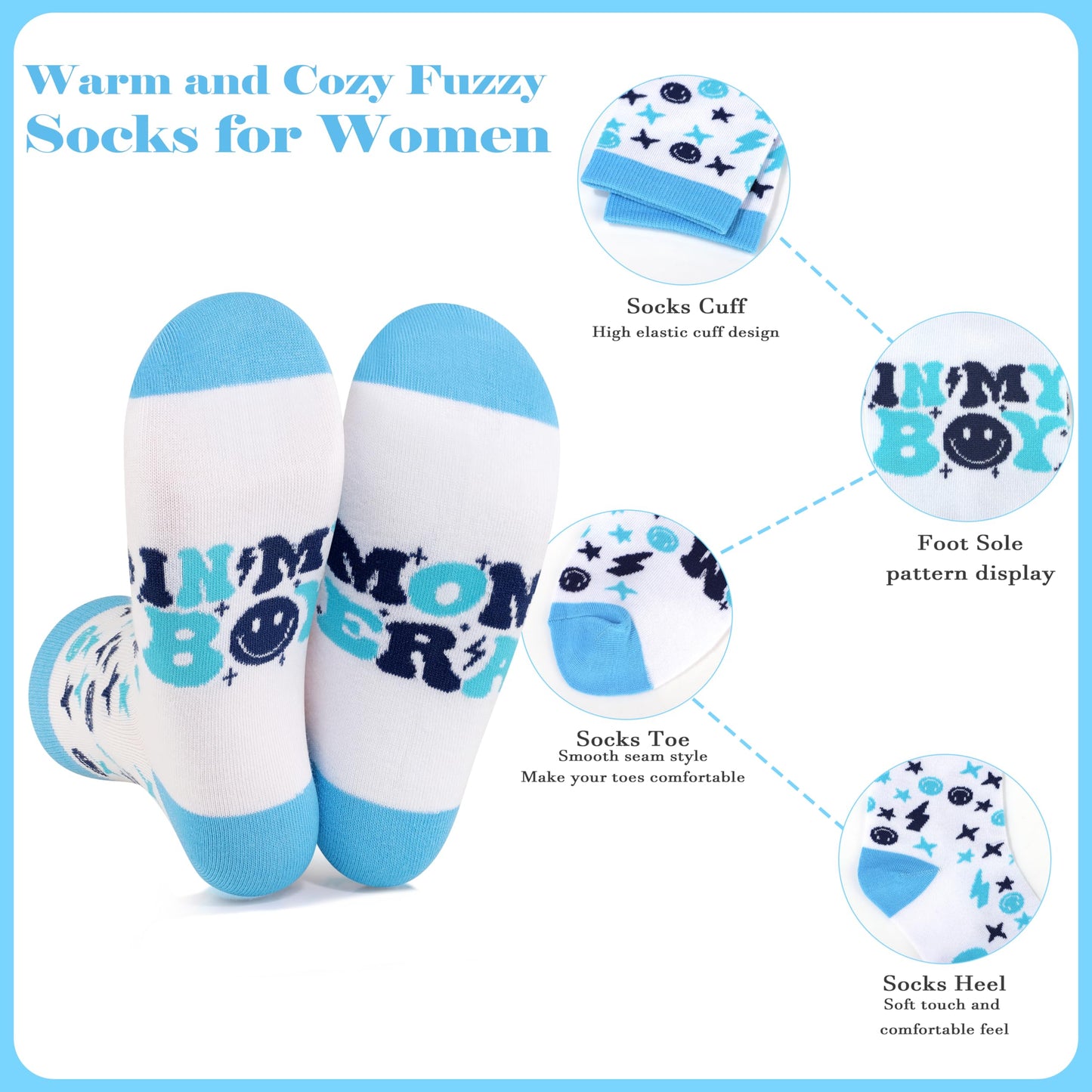 New Boy Mom Gifts, First 1st Mothers Day Birthday Gifts for New Mom Set of 7