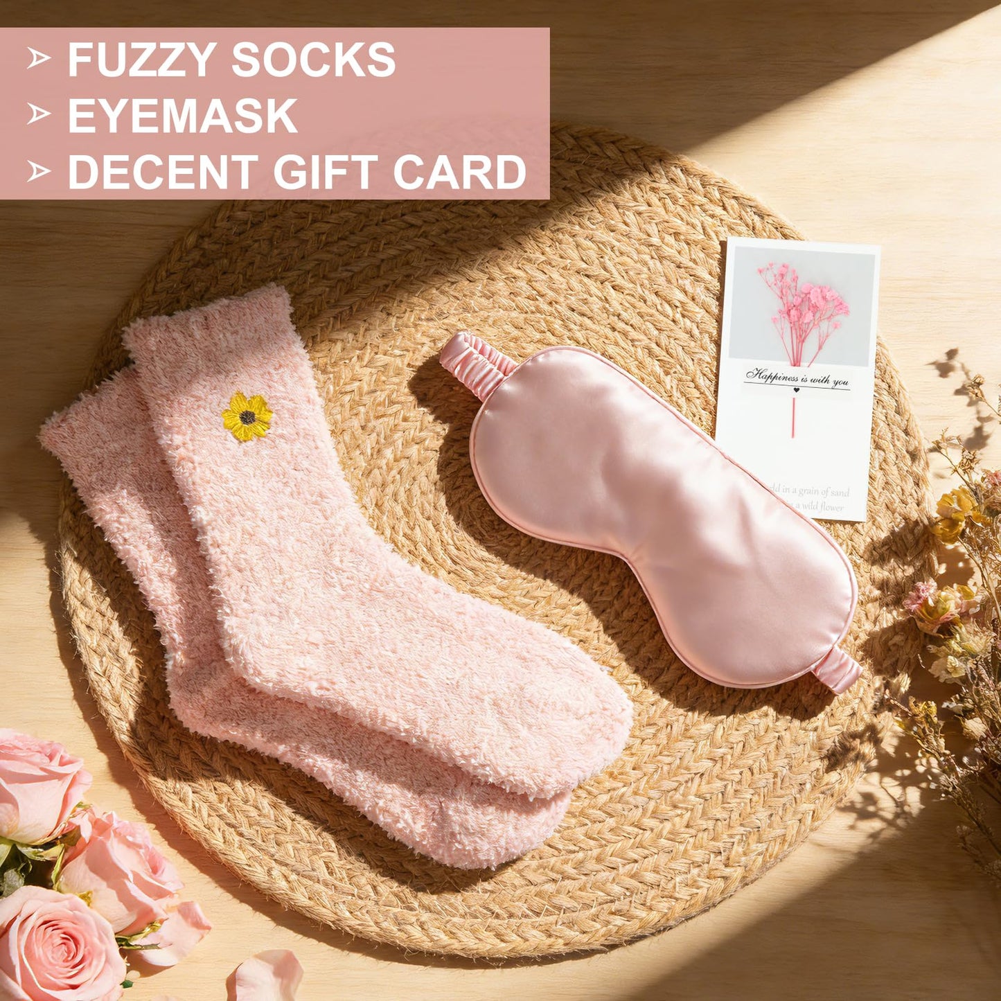 Birthday Gifts for Women Mother's Day Gift Self Care Get Well Soon Gifts Flower Relaxing Spa Gift Basket Bath Set,Unique Luxury Self Care Box Gift for Mom Her Wife Sister Girlfriend, Girl Friend Pink