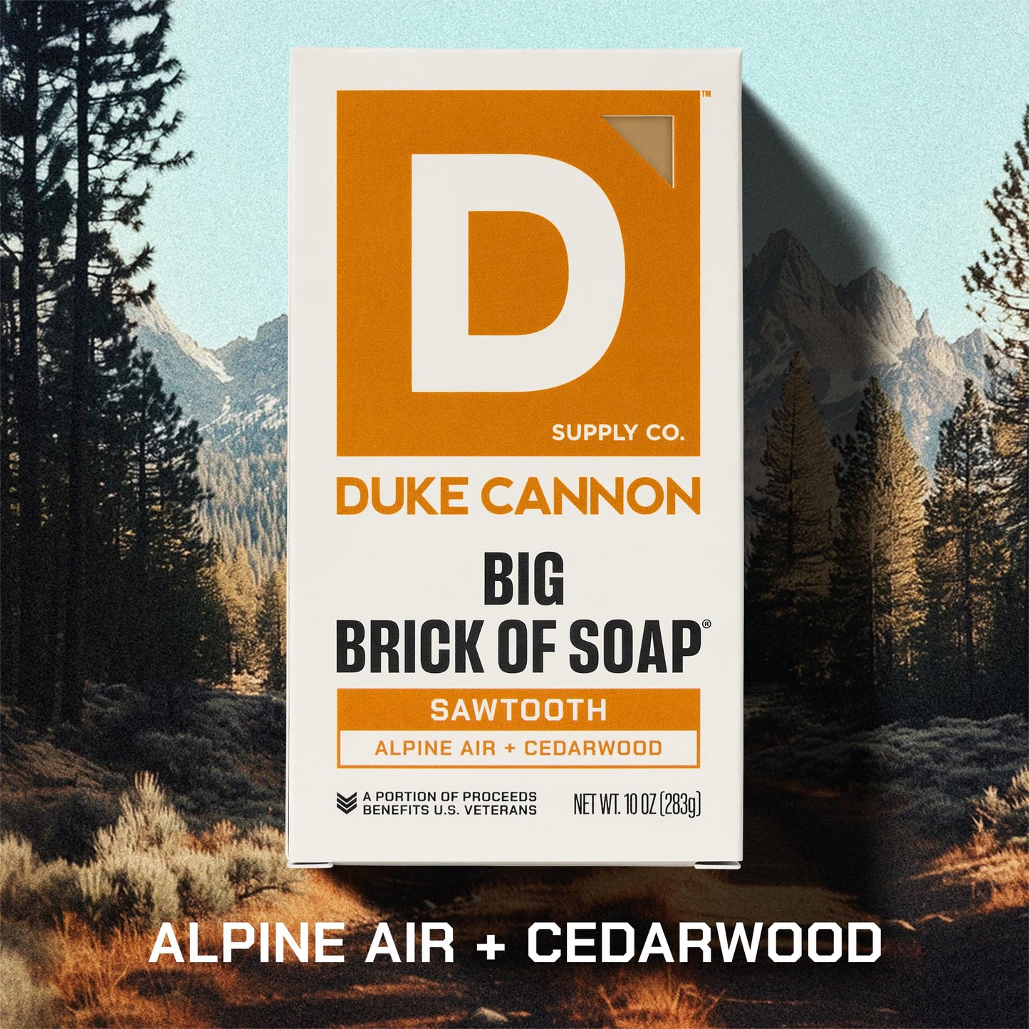 Duke Cannon Supply Co. Extra Large Bar Soap Bundle - Men's Natural Bar Soap with Masculine Scents - American-made soap - All Skin Types -Big Brick of Soap - 6 Pack - Sawtooth,10 oz (6 Pack)