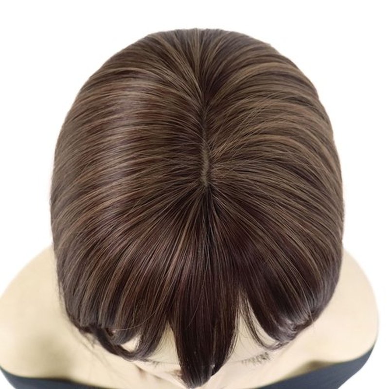 GNIMEGIL Mixed Brown Wigs for Women Short Bob Wig with Bangs Straight Hair Styles Deer Anime Cosplay Wigs Halloween Costume for Women