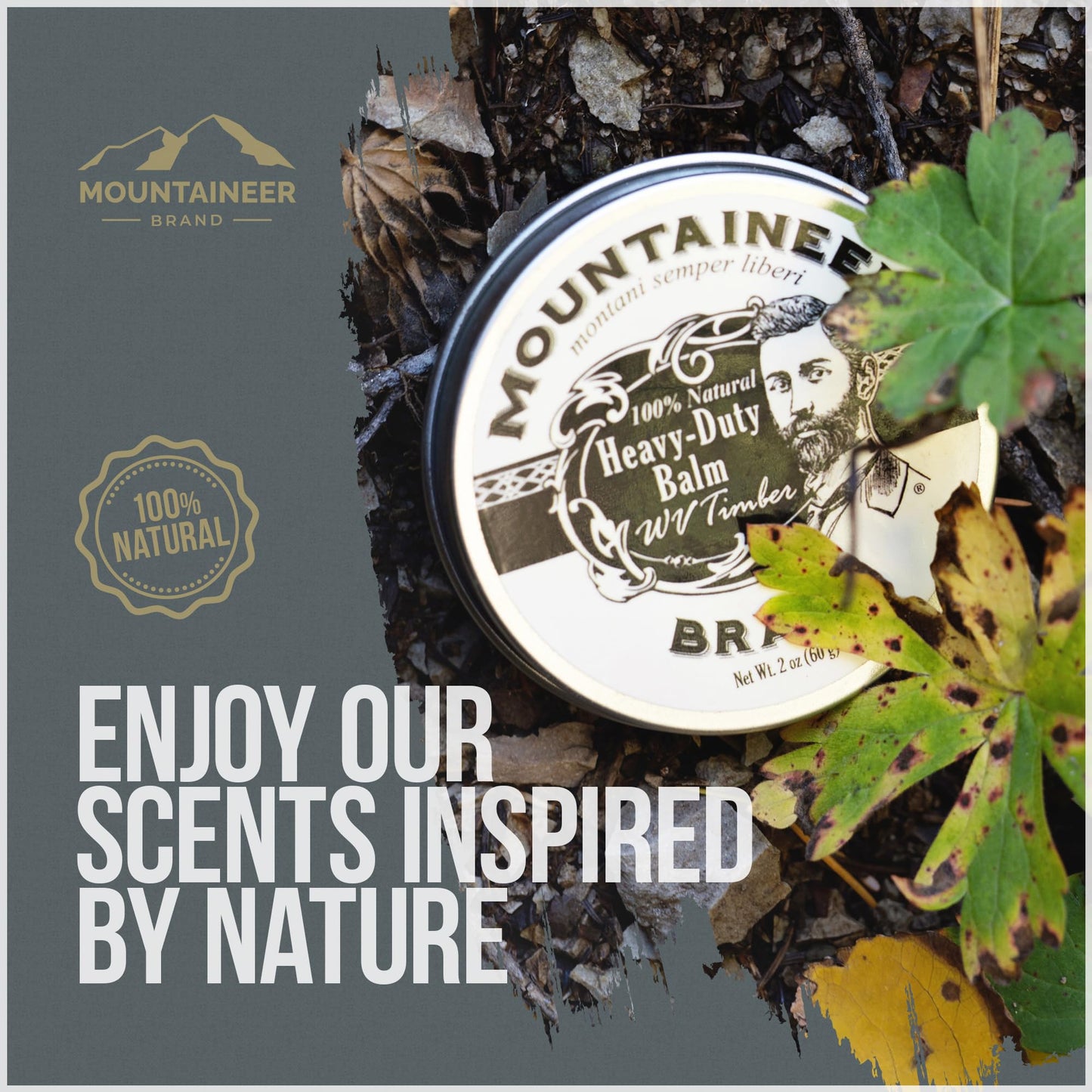 Mountaineer Brand Heavy Duty Beard Balm For Men | 100% Natural with No Parabens or Dyes | Leave In Styling and Conditioning Balm | Shape, Smooth, Grooming Beard Kit | Timber Scent 2oz