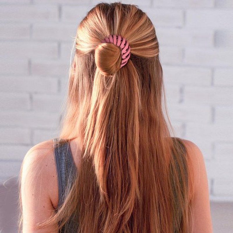 6Pcs Bird Nest Magic Hair Clips Hair Nest for Bun Strong Ponytail Holders for Women Girls (Dark, Large)