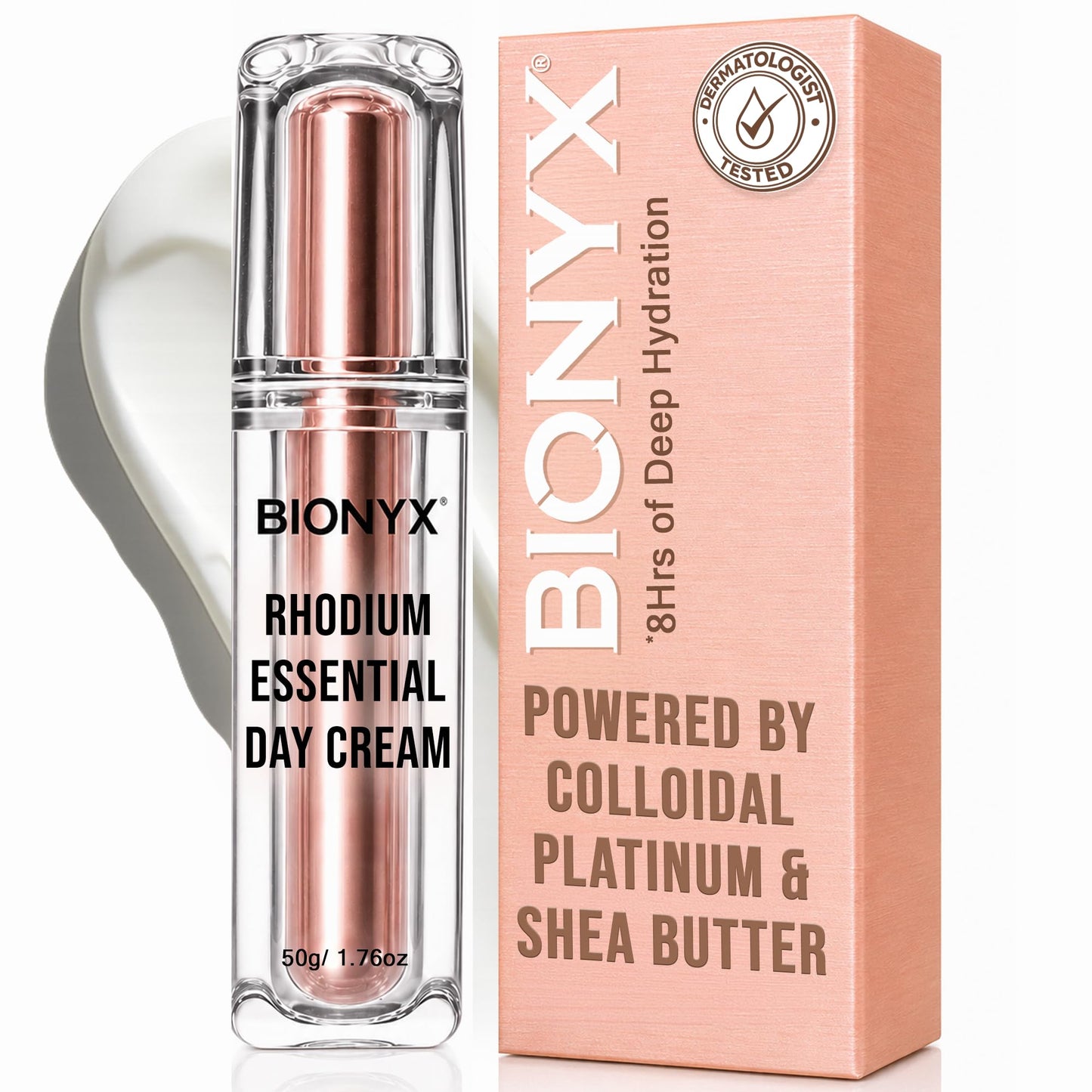 Bionyx Rhodium Essential Day Cream - with Colloidal Platinum - 1.76 Fl Oz