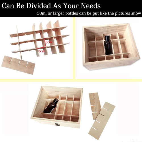 TORIBIO Essential Oils Box for 112 Bottles, Wooden Essential Oils Storage Organizer Holds 5 10 15 20 30 ml for Young Living & Doterra Bottles