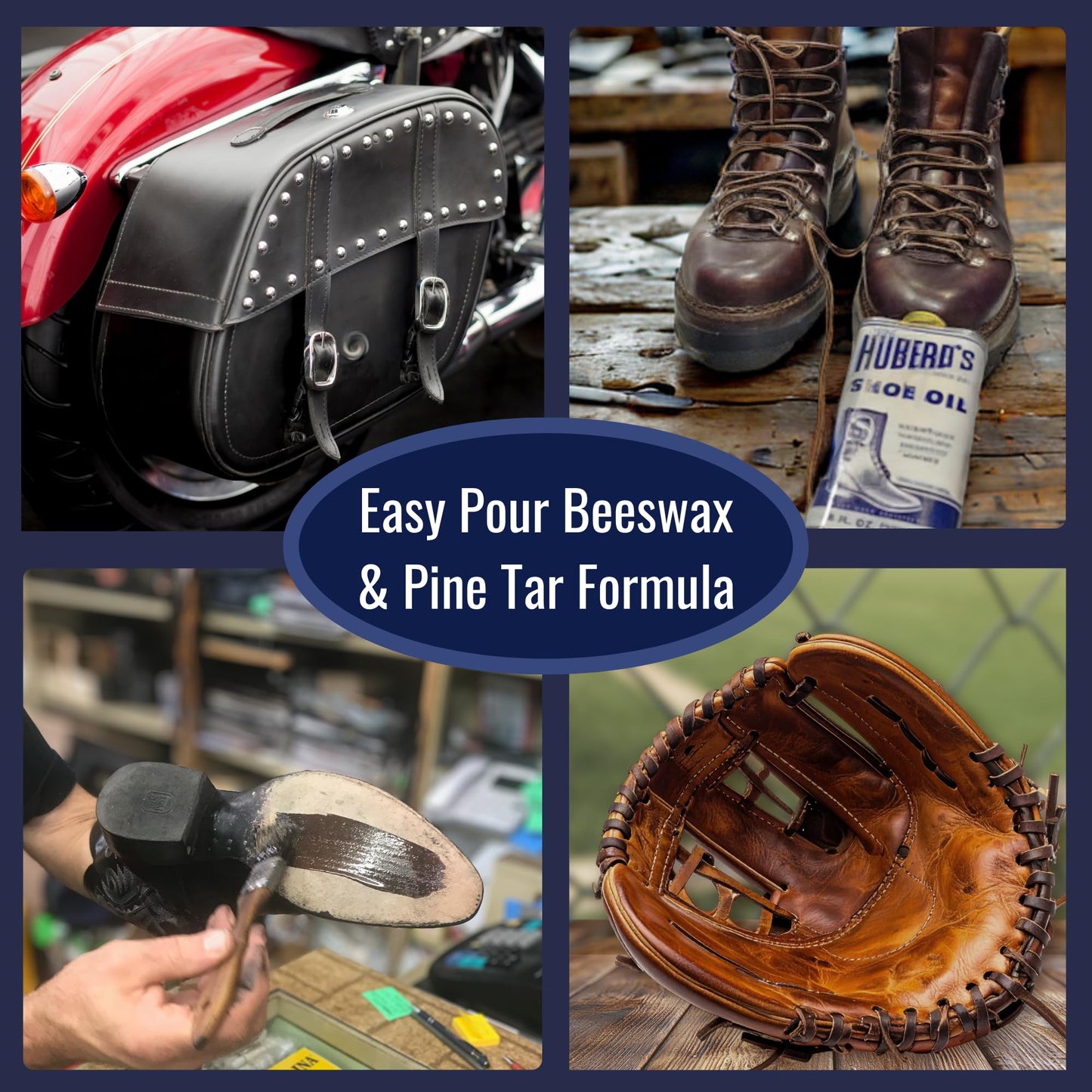 Huberd's Shoe Oil 8 oz, Leather Conditioner and Waterproofer for Boots, Shoes, and Leather Gear. Easy Pour Liquid Formula Softens and Protects Leather. Since 1921.