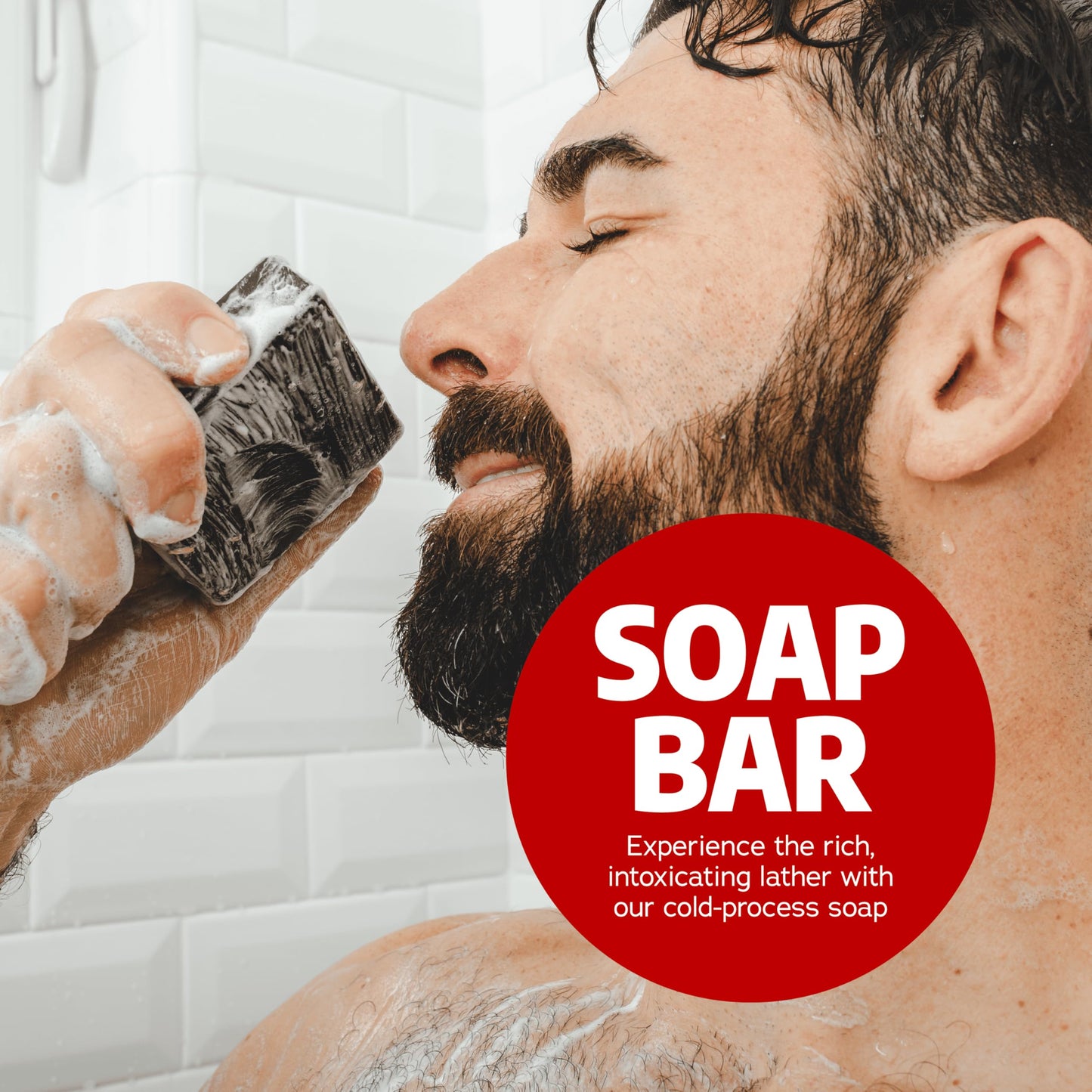 Dr. Squatch Natural Men’s Bar Soap - Cold Process Body Soap Bar with Natural Oils - Gifts for Men - Sandalwood Summit (5 oz, 3-Pack)