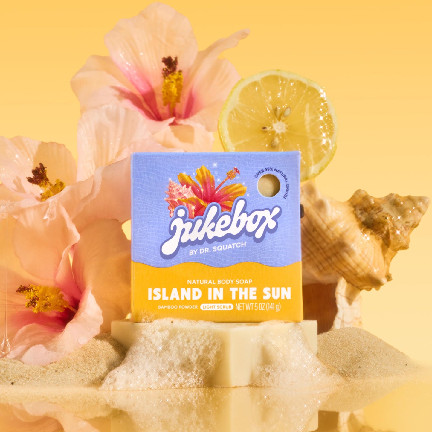 JUKEBOX Natural Women’s Bar Soap – Creamy Lather – Shower & Bath Soap, Crafted Using Cold Process With Natural Oils – No Harsh Ingredients – Island in the Sun, 5oz (3-Pack)