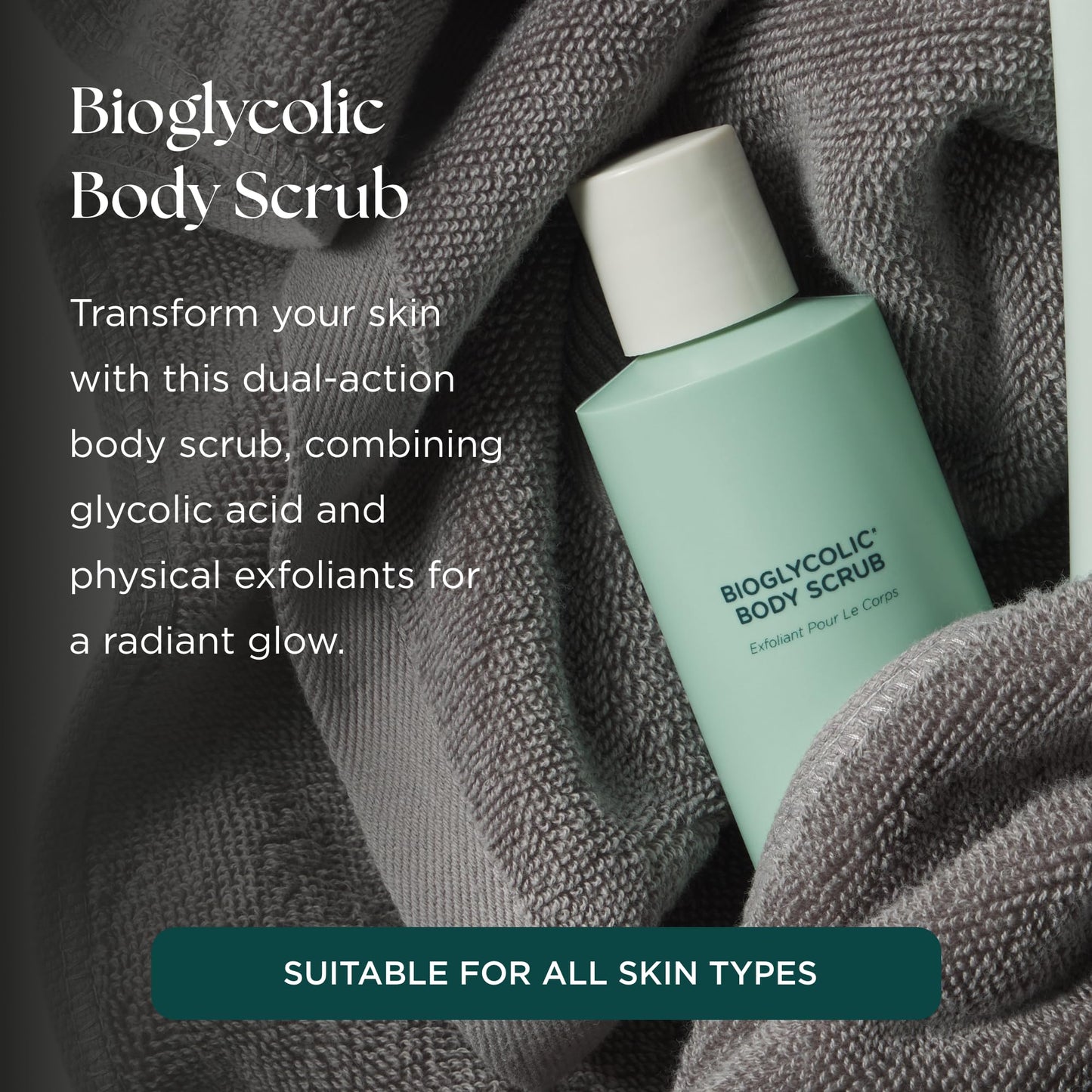 Marini SkinSolutions Bioglycolic Body Scrub - Glycolic Acid Exfoliator to Exfoliate, Resurface, Polish, and Smooth Skin on Arms, Legs, and Back - Cruelty Free - Made in the USA - 6 fl oz