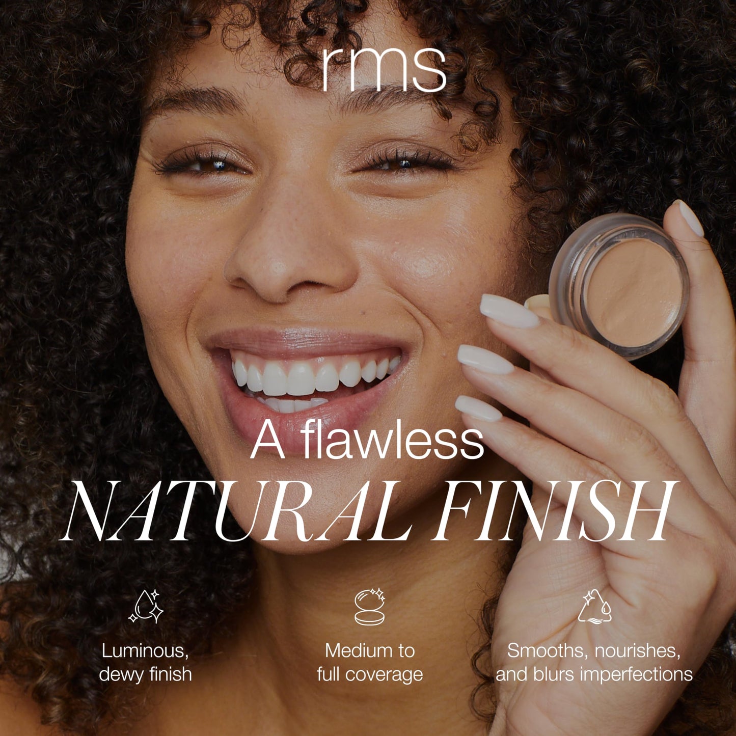 rms beauty UnCoverup Cream Foundation Hydrating Buildable Medium to Full Coverage with Natural Glow for All Skin Types Clean Beauty 18ml