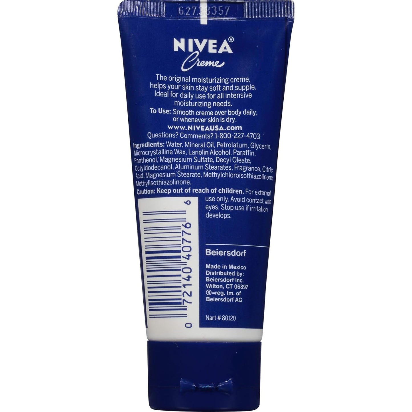 NIVEA Creme Body, Face and Hand Moisturizing Cream for All Skin Types, Rich Body Moisturizer with Provitamin B5, 6.8 Oz Jar, Pack of 3