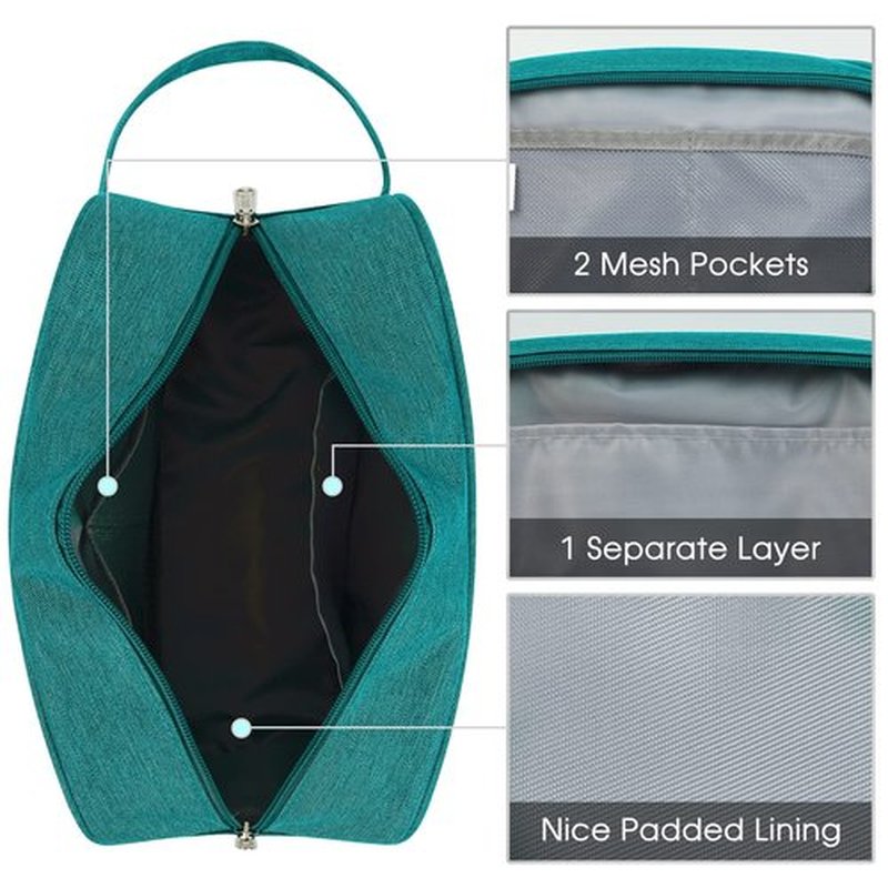 Narwey Travel Toiletry Bag for Men and Women Traveling Dopp Kit Shaving Bag for Toiletries Accessories (Teal)