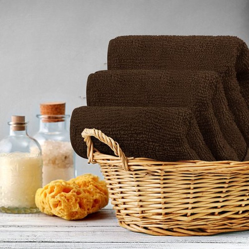 Utopia Towels 12 Pack Premium Wash Cloths Set (12 x 12 Inches) 100% Cotton Ring Spun, Highly Absorbent and Soft Feel Washcloths for Bathroom, Spa, Gym, and Face Towel (Dark Brown)
