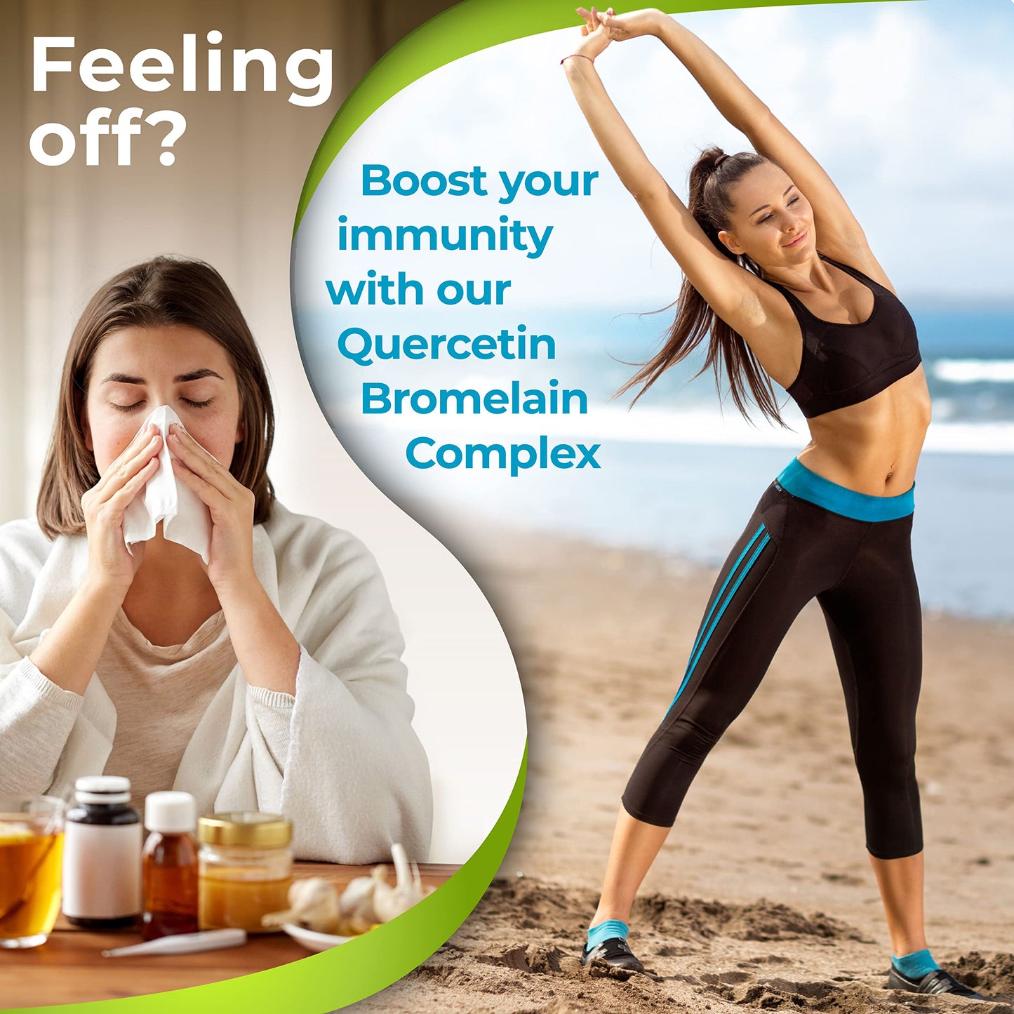 Quercetin with Bromelain – Quercetin Phospholipid Complex 500 mg High Absorption Supplement – Immune Support with Vitamin C, Zinc, Ginger & Citrus Bioflavonoids – with Organic Whole Foods – 180 Count