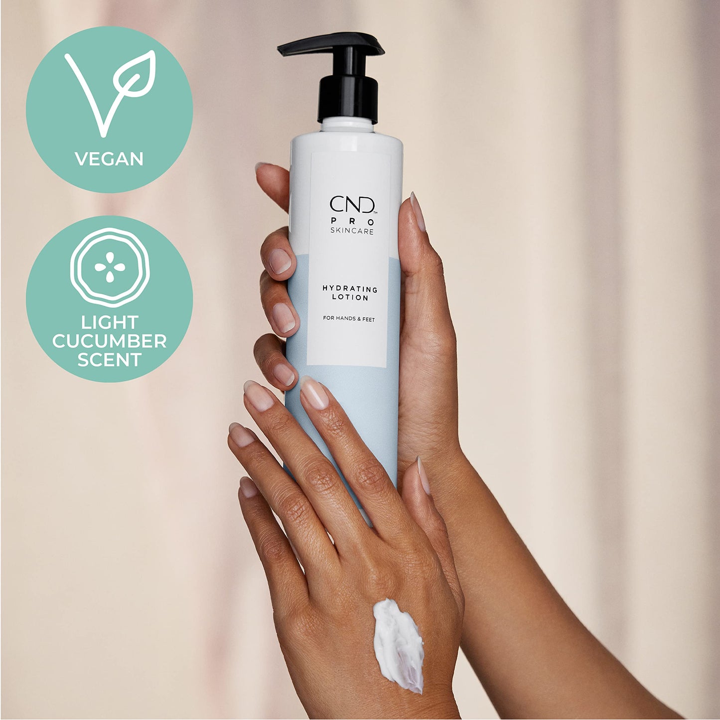 CND Pro Skincare Hydrating Lotion for Hands and Feet, Natural Origin Shea Butter and Avocado Oil Formula, 10.1 Fl Oz