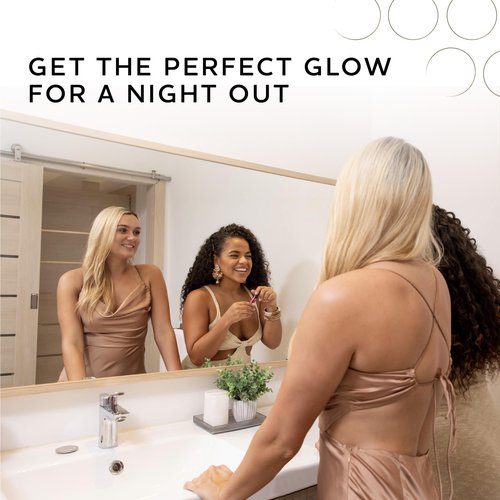 Norvell Venetian Sunless Facial Self Tanner Mousse with Bronzer, 1.7 Fl Oz - Instant Self Tanning - Natural Looking - Anti-Orange - Fake Tan for Bronzing Glow
