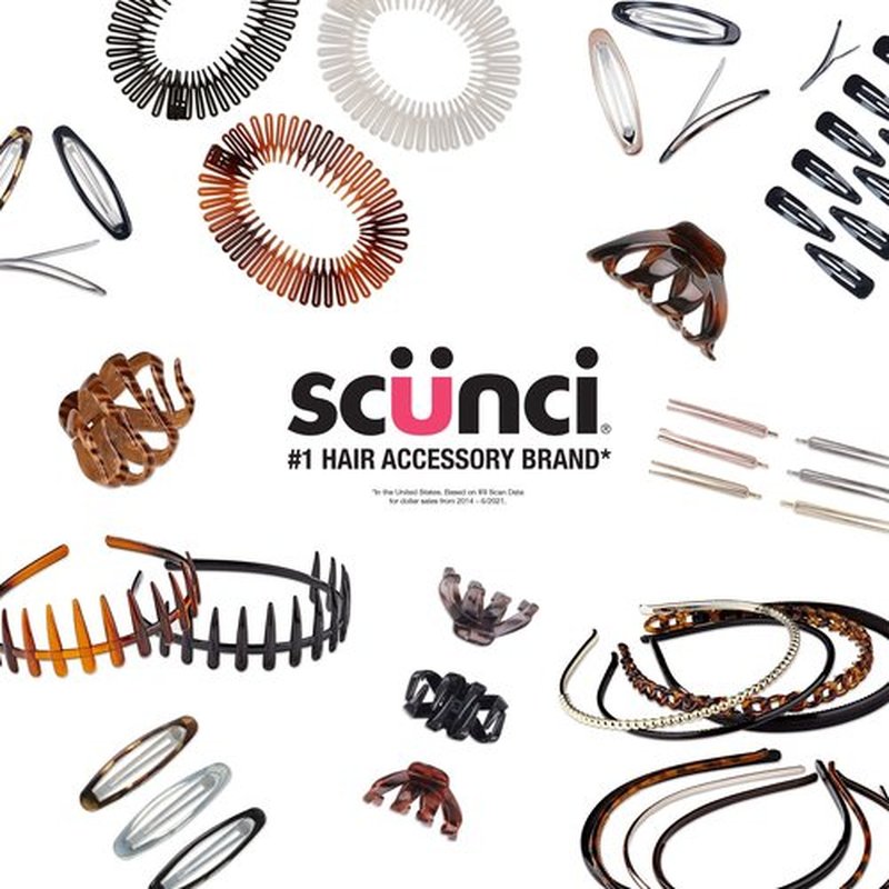 Festive Spiral Hair Tie Elastic Fashion Gift Box Contains 20 No-Stress, No-Damage Ponytail Bands in Pink, Coral, Green, Sage, Navy, Berry, Black, Blue, Gold, Red in Acrylic Presentation Box