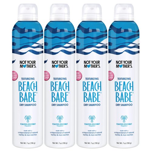 Not Your Mother's Beach Babe Dry Shampoo (4-Pack) - 7 oz Texturizing Dry Shampoo Instantly Absorbs Oil - Hair Essentials for All Hair Types