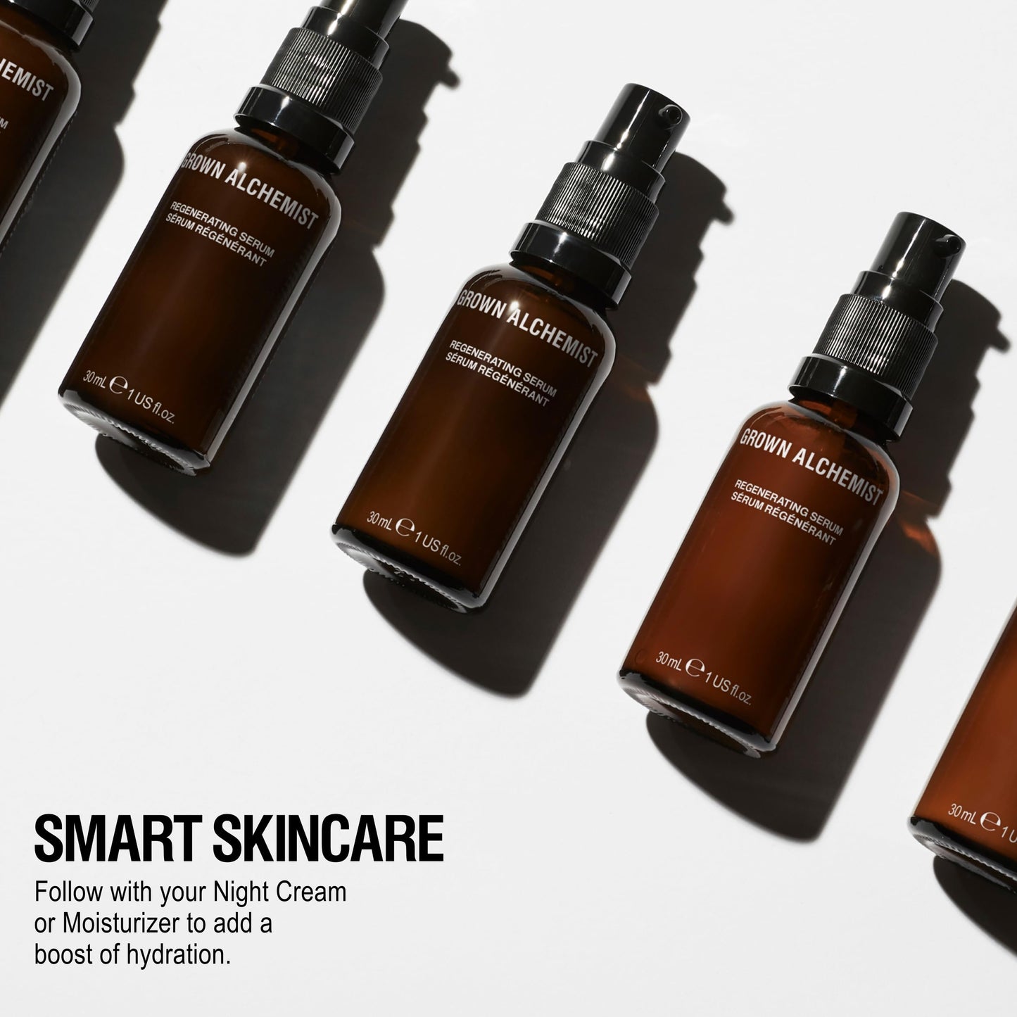 Grown Alchemist Regenerating Serum Anti-Aging Face Moisturizer with Peptide-8, E-2 Polysaccharide, 30 ML
