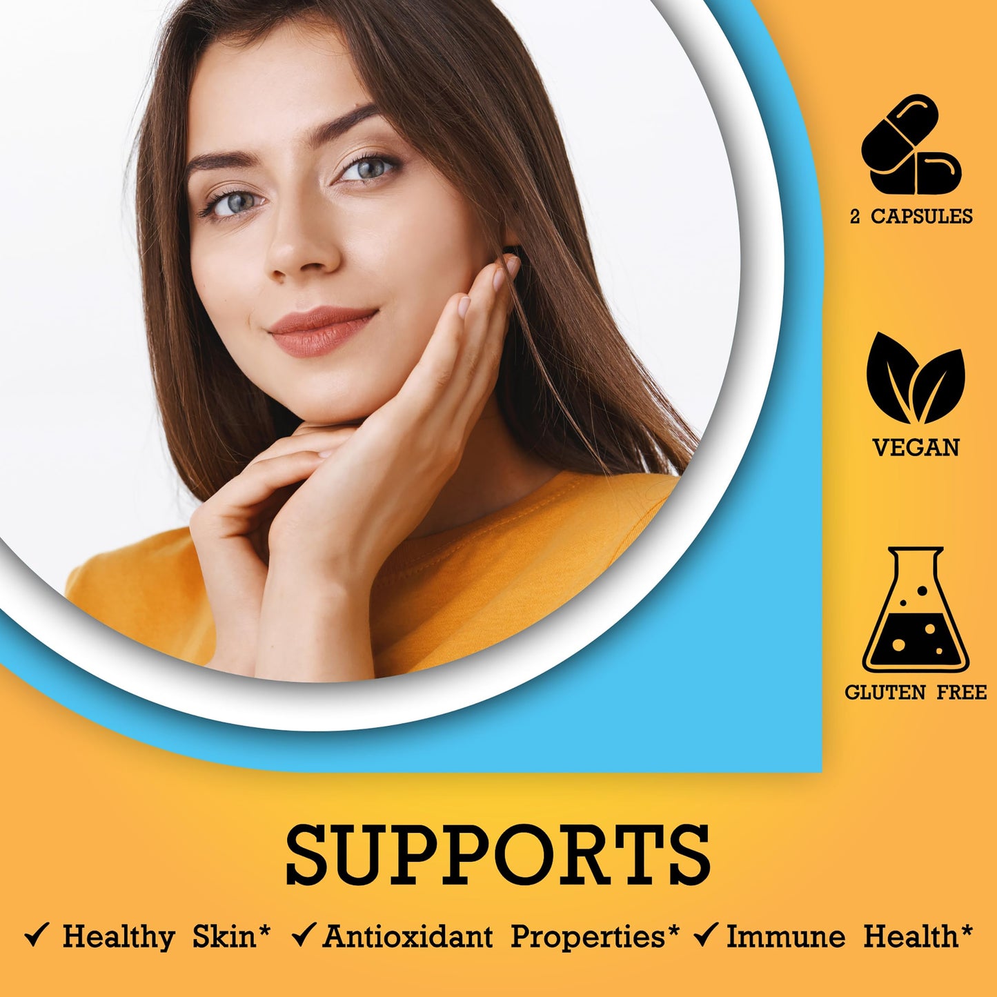 Summer Ready Skin Care Supplement Capsules - Nicotinamide/Niacinamide/Niacin 500mg (Vitamin B3) and Polypodium Leucotomos (Fern Extract) 480mg, Antioxidant Rich Formula