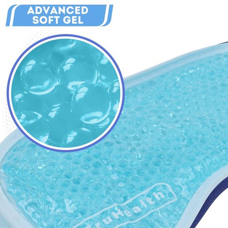 TruHealth Gel Bead Hot and Cold Eye Masks - FSA HSA Approved - Reusable Gel Bead Ice Pack - Gel Bead Eye Mask for Dry Eyes, Puffy Eyes, Beauty, Relaxing, and Sleep - Reusable Gel Ice Pack for Eyes