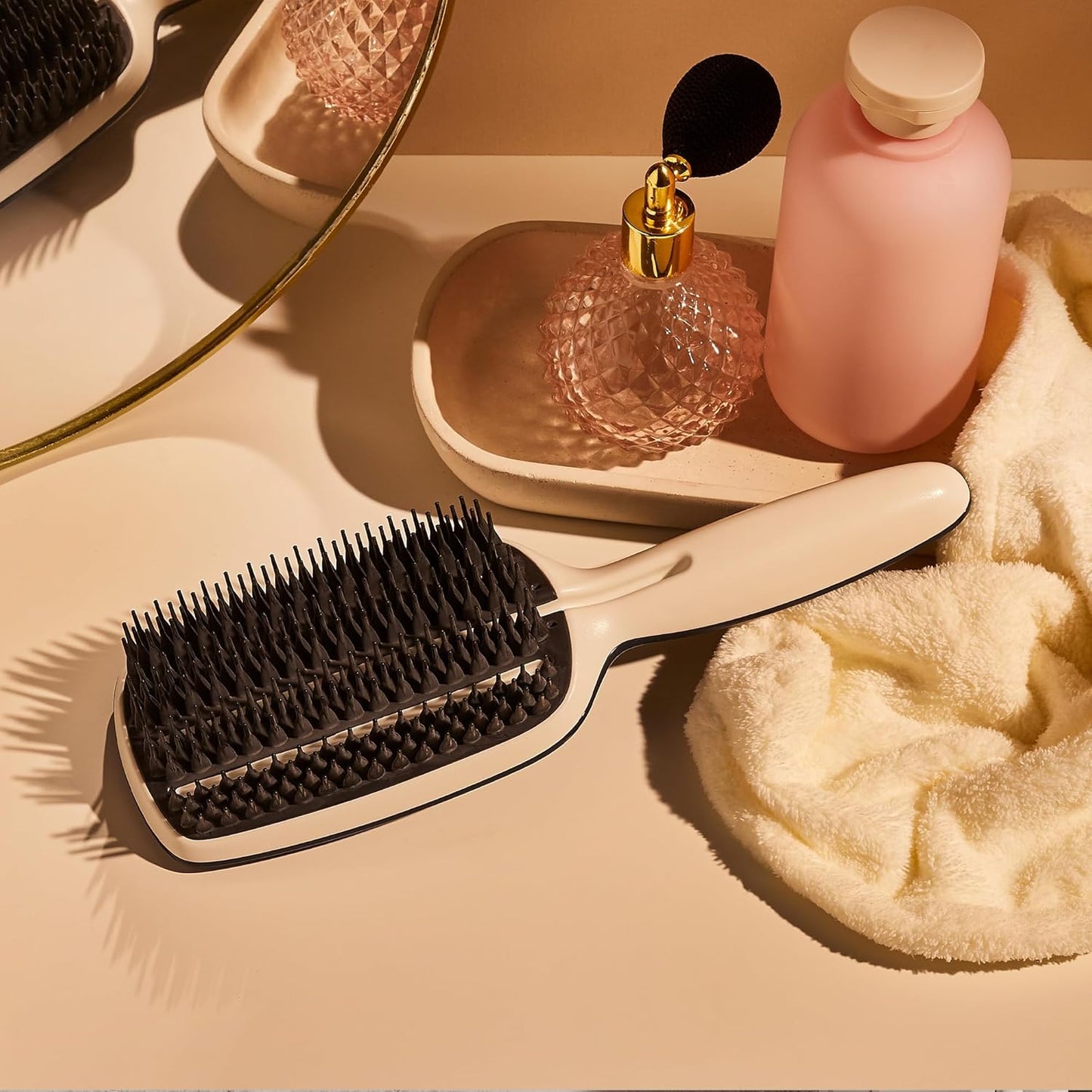 Tangle Teezer Blow Styling Smoothing Hairbrush Tool, Gentle and Fast Drying for Medium & Long Hair, Half Size