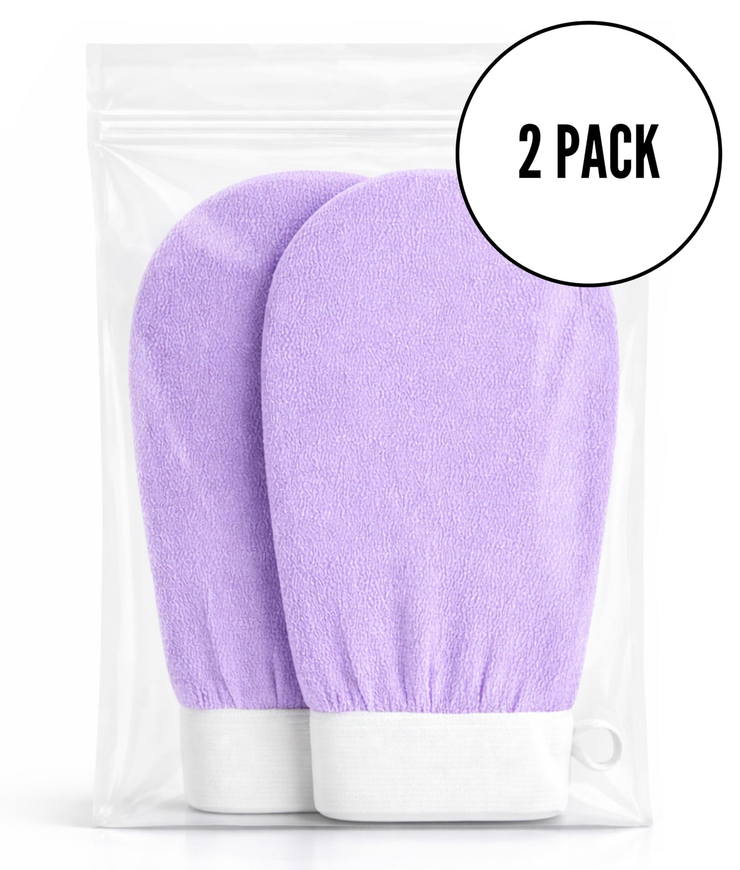 Habitual Exfoliating Glove (2-Pack) | Deep Body Exfoliation Mitts for Smooth Skin, Shower & Bath Scrub Gloves for Self-Care Routine
