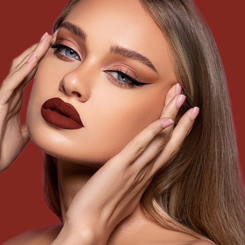DE'MUMU 3Pc Matte Liquid Lipsticks for Women, Dark Brown Lipstick Pink Lipstick Dark Red Lipstick, Cruelty Free Long Lasting Lip Makeup (DM15+DM06+DM18)