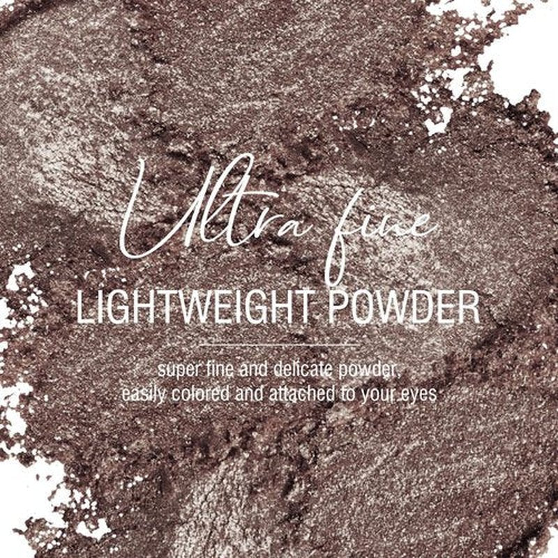 KYDA Single Glitter Eyeshadow, Sparkling Dark Coffee Brown Eyeshadow, Cold Brown Metallic Pressed Powder Eyeshadow, High Pigment Eyeshadow Compact, Lightweight Blendable Glossy Eyeshadow, Rich Brown