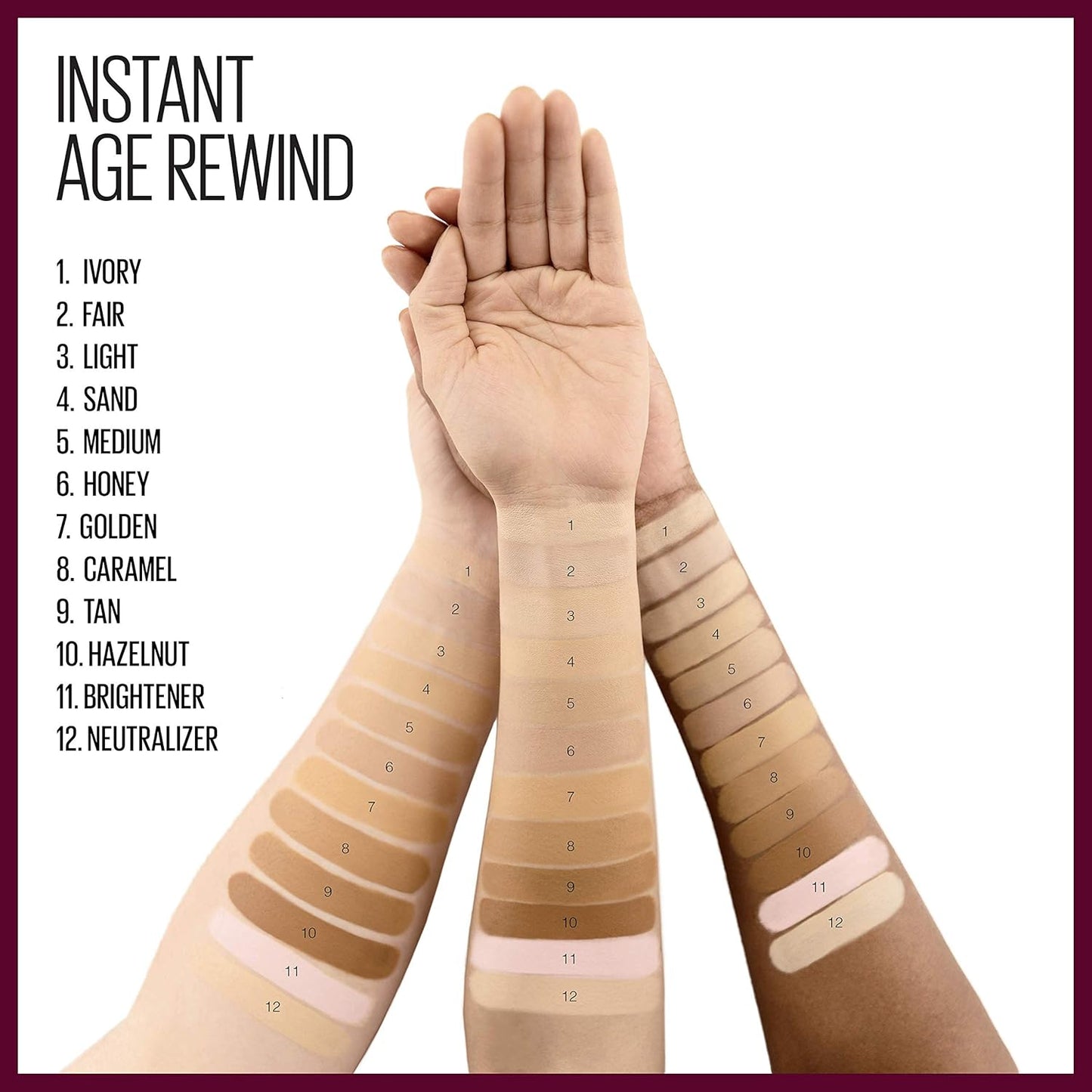 Maybelline Instant Age Rewind Concealer for Dark Circles - Fair, 0.2 Fl Oz (2-Pack)