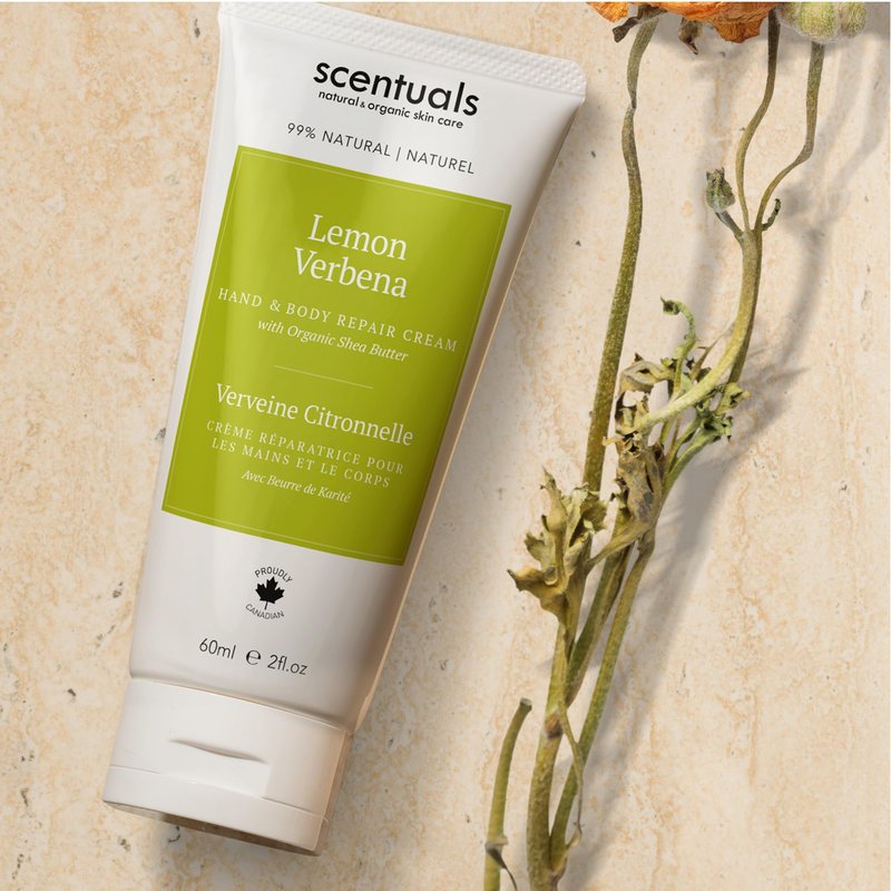 Scentuals Hand Cream Set of 3, with Shea Butter, Cocoa Butter, Argan & Almond oil, Moisturizing Dry Hands, (Lemon Verbena, Honey Lavender, Vanilla Sandalwood) 60 ml (2 fl.oz. x 3)