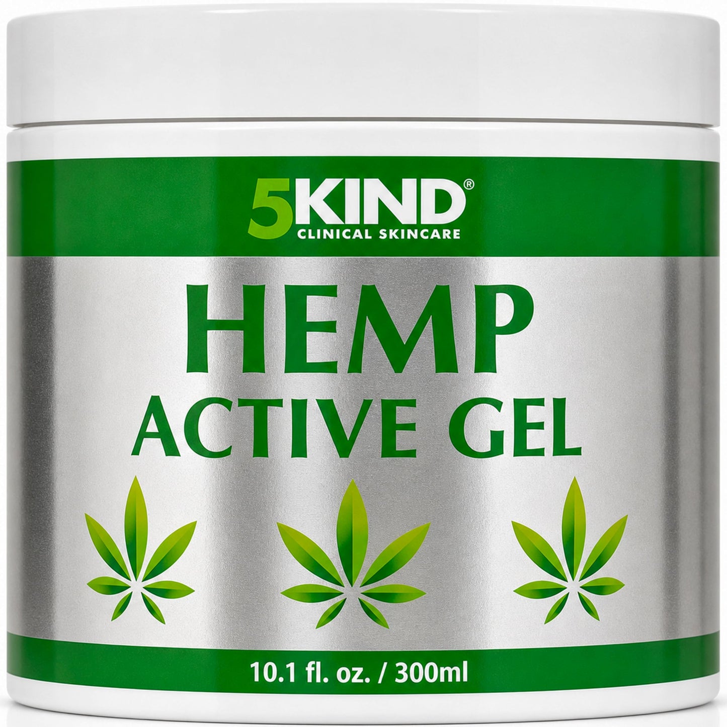 5kind Hemp Active Gel 10.1 fl oz - Hemp Cream Maximum Strength - Natural Topical Cream - Muscle Rub for Lower Back, Joints, Neck, Knees, Shoulders