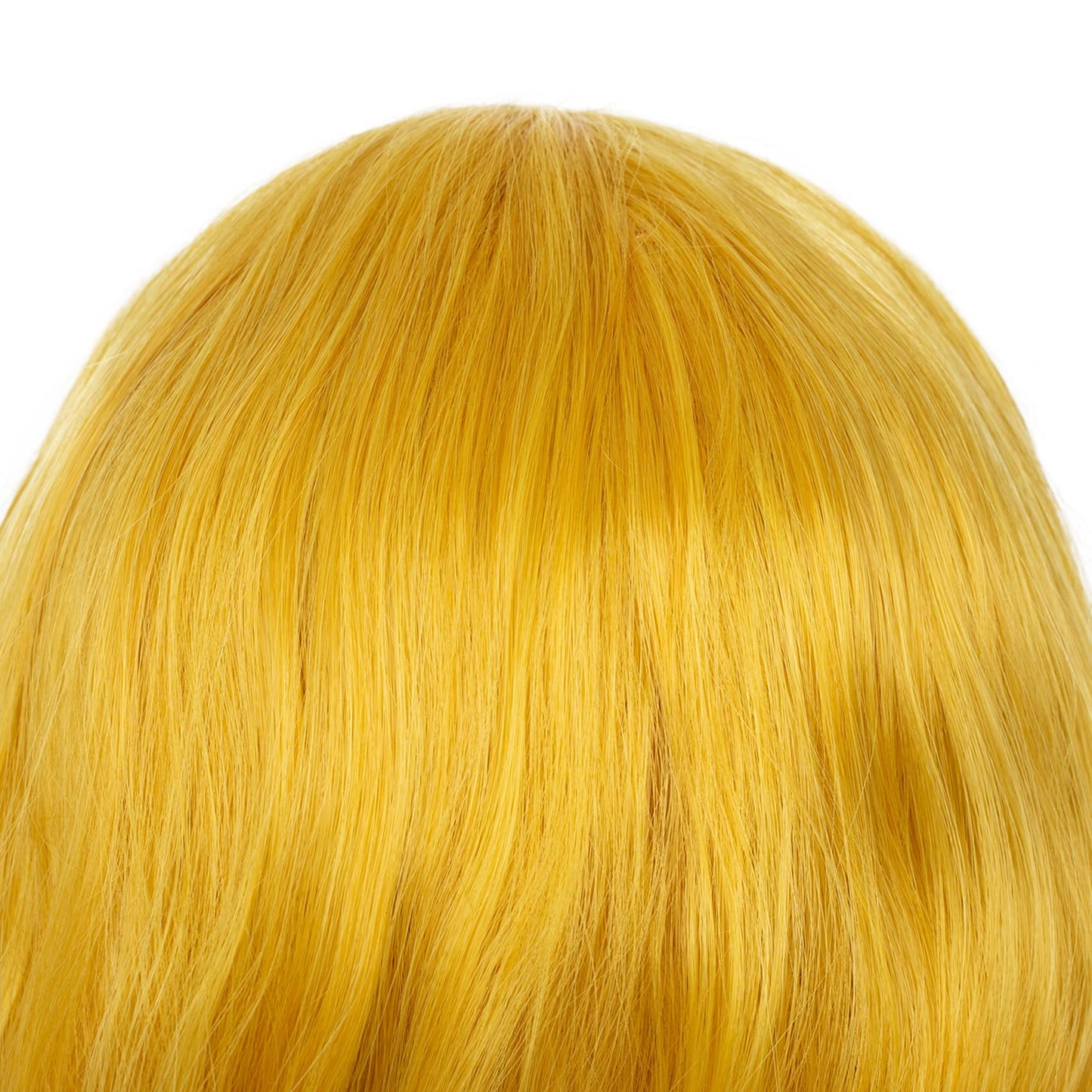 Beweig Yellow Wig for Women Long Curly Wavy Cute Colorful Wigs Middle Part Synthetic Hair Wigs Halloween Cosplay Daily Party Wigs (25 inch)