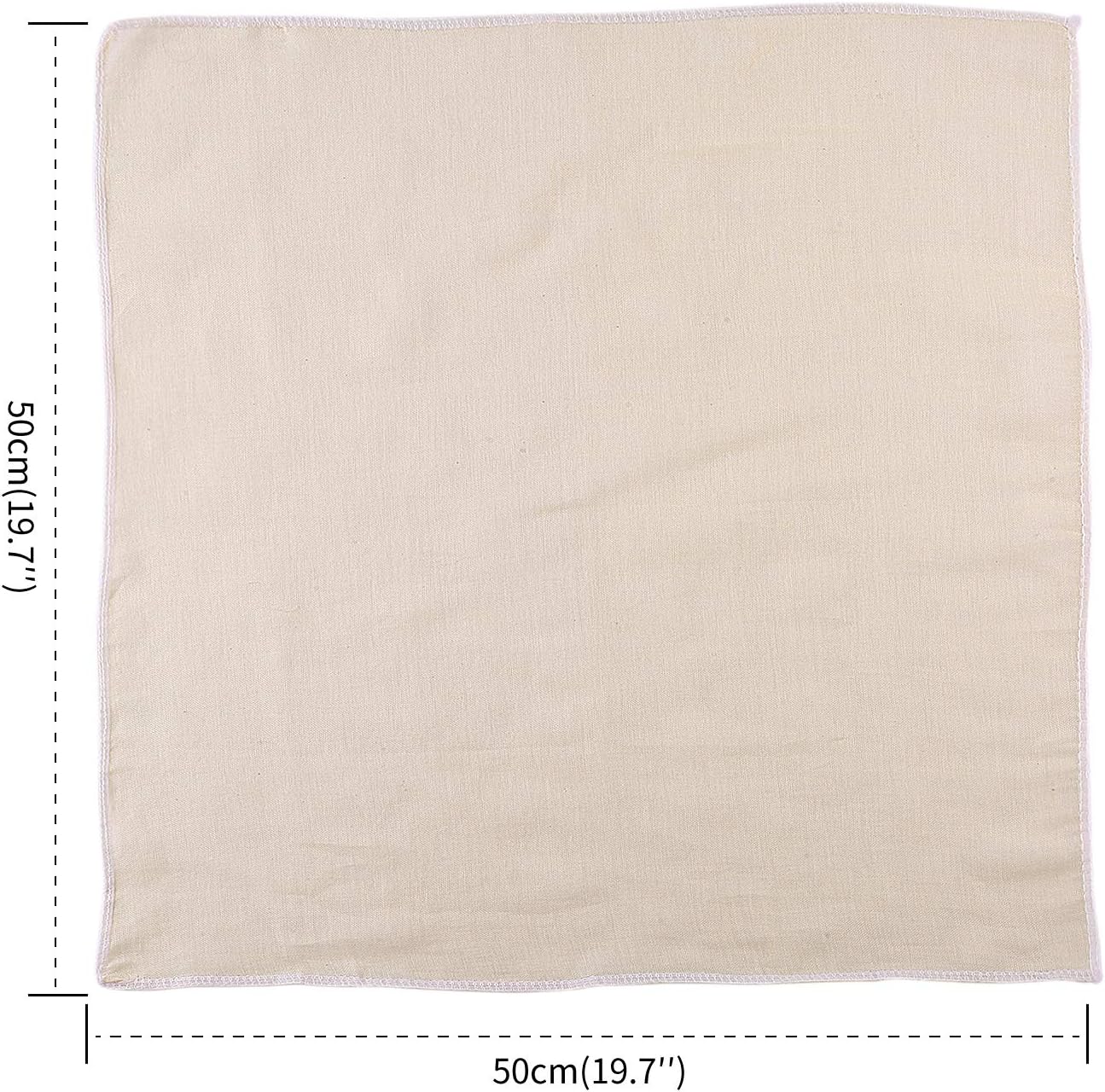 Muslin Cloths - 5 Pack Reusable Cheesecloths | 100% Unbleached Cotton Strainers (50 x 50 cm)