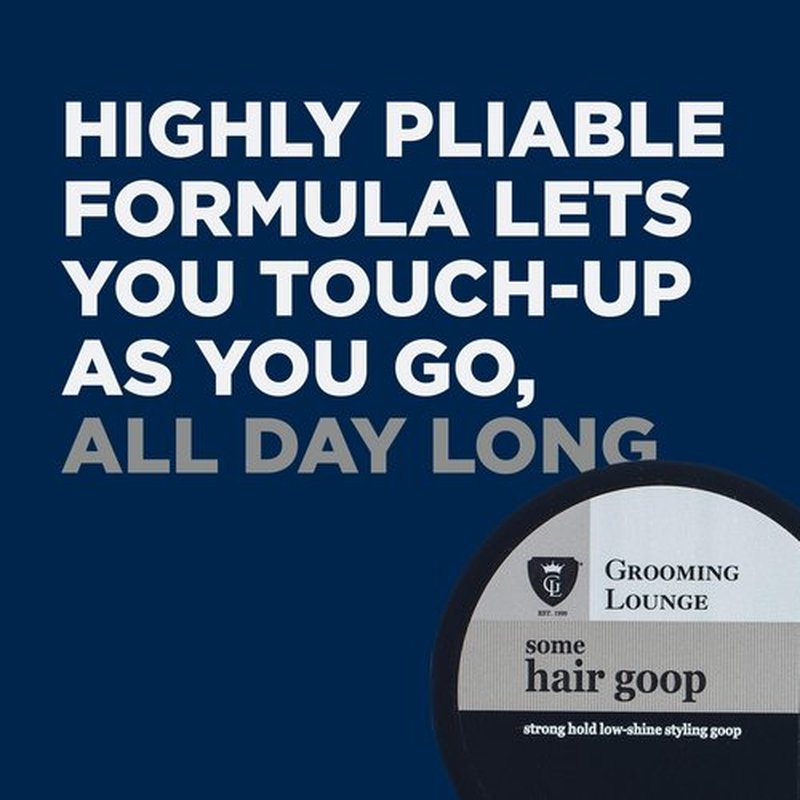 Grooming Lounge Some Hair Goop - Provides Texture, Strong Hold and Low Shine - Can Create any Style - Pliable for All-Day Touch Ups - Imparts Zero Crispiness - No Parabens - Cruelty Free - 2.5 oz