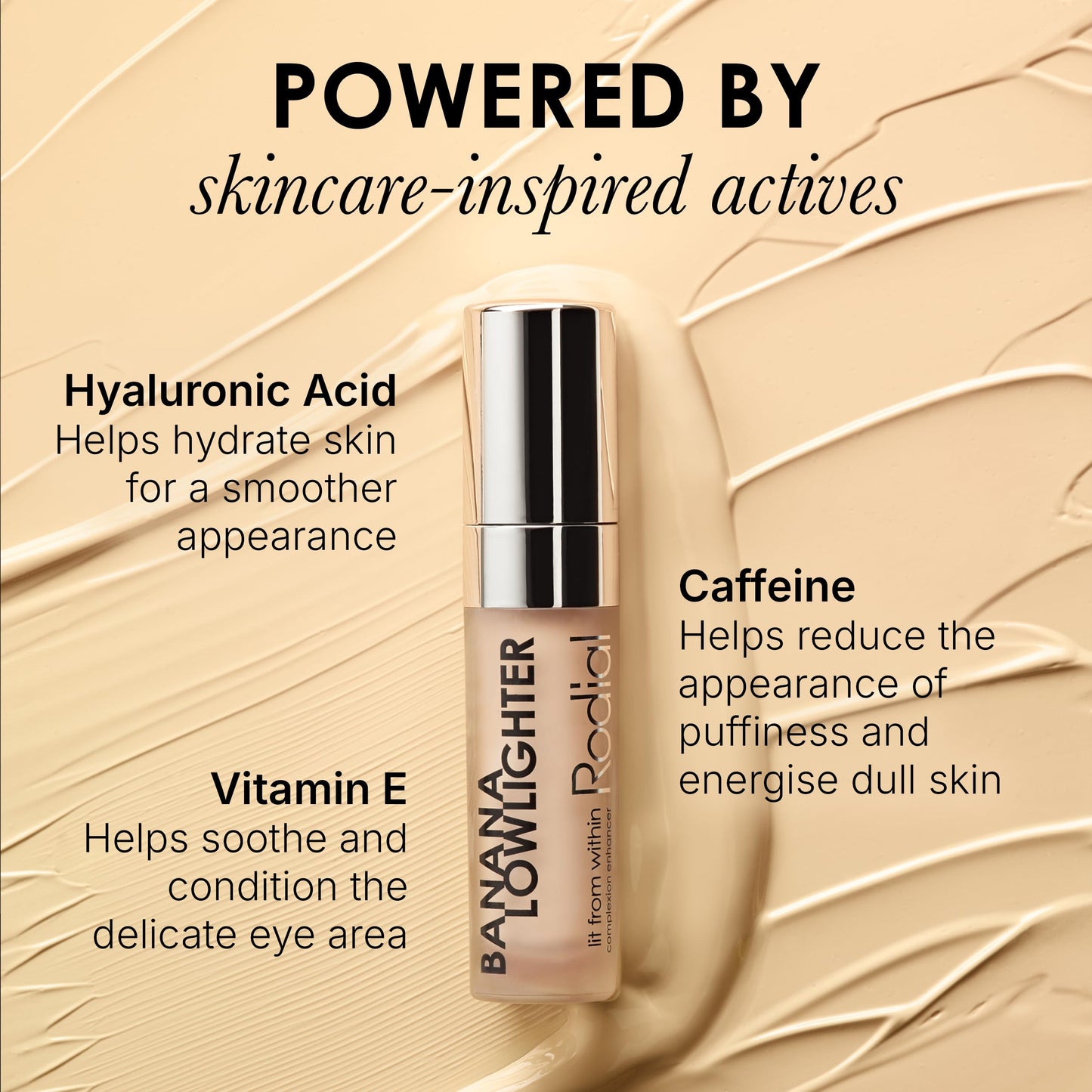 Rodial Glow Essentials Set - Soft Focus Glow Drops 1.05 fl oz. + Banana Lowlighter Travel Size 0.05 fl oz. + Lip Oil 0.13 fl oz. - Hydrating Radiance Boosting Trio for Brightening Skincare and Makeup