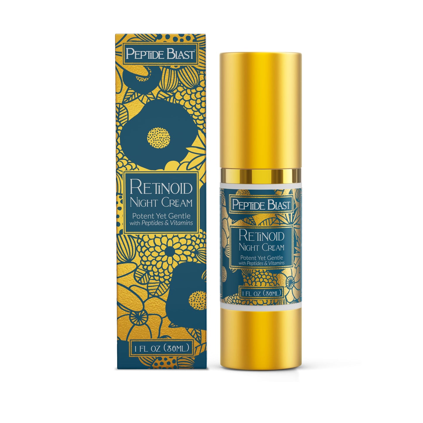 St. Croix Products Peptide Blast Retinoid Night Cream – 2% Granactive Retinoid with Peptides, Snow Mushroom & Hyaluronic Acid – Gentle Night Moisturizer for Dry or Sensitive Skin