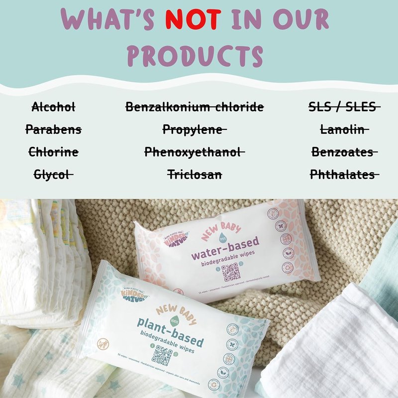 Plant-Based Baby Wipes - 100% Biodegradable & Compostable | 672 Count, 99% Plant-Based Ingredients