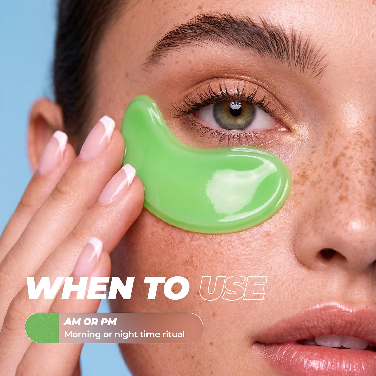 Vitamasques Caffeine Hydrogel Eye Patches for Puffy Eyes and Dark Circles, 5-Day Hydration Complex Under Eye Mask, 3 Pack Gel Eye Patches Korean Skincare Set for Puffiness