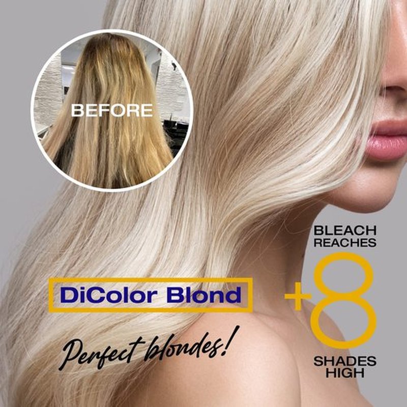 NK Professional Care DiColor Blonde | bleaching powder | lightener for hair | hair bleach | Lightens +8 shades without damaging the hair strand (4 PACK x 60g) 240 g
