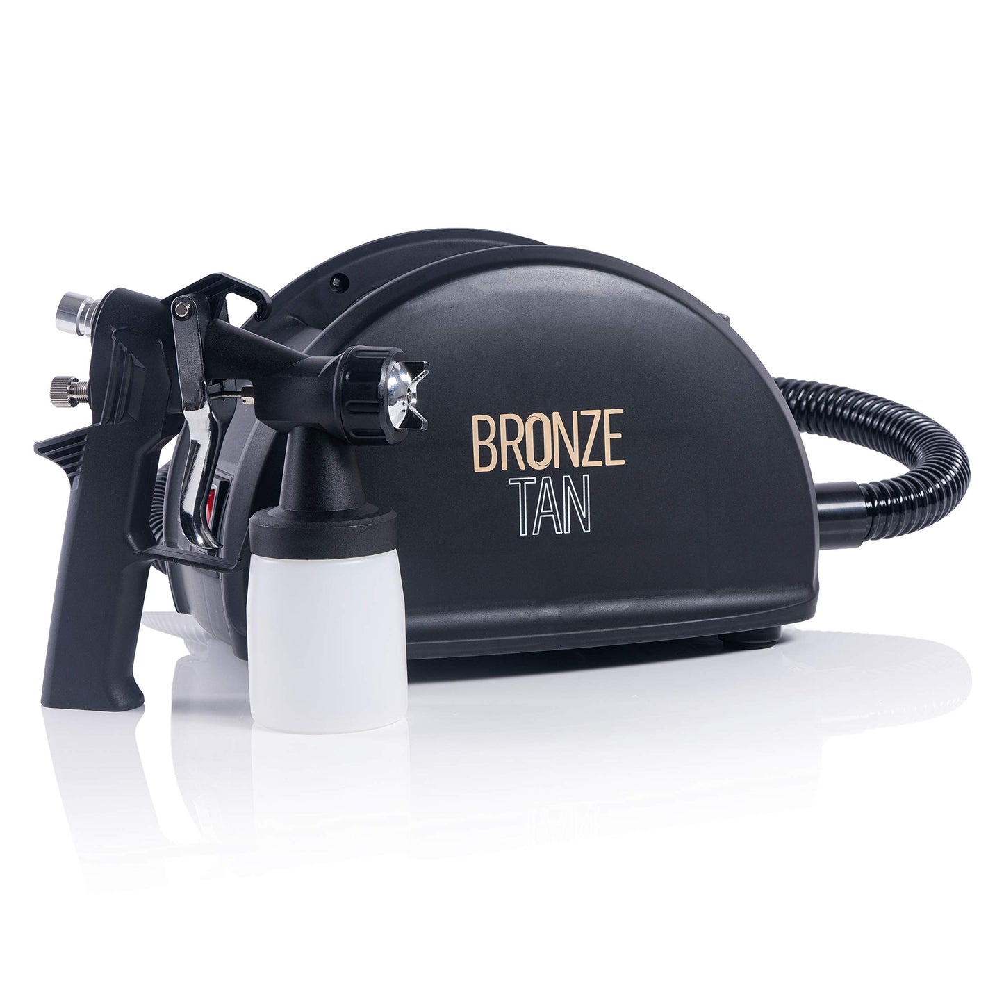 Commercial Spray Tan Machine Kit - Includes Disposable Spray Tan Supplies, Pop Up Tent, 3 Solution Cups, and HVLP Tanning Machine by Bronze Tan