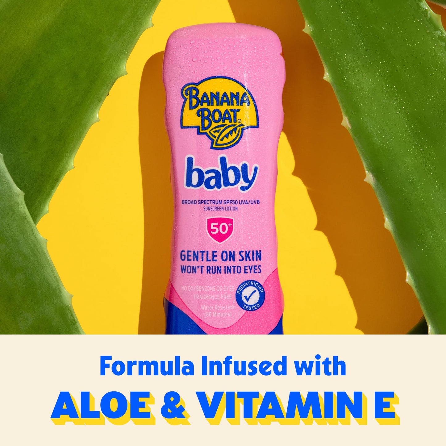 Banana Boat Baby Sunscreen Lotion, SPF 50+, 6oz, Twin Pack