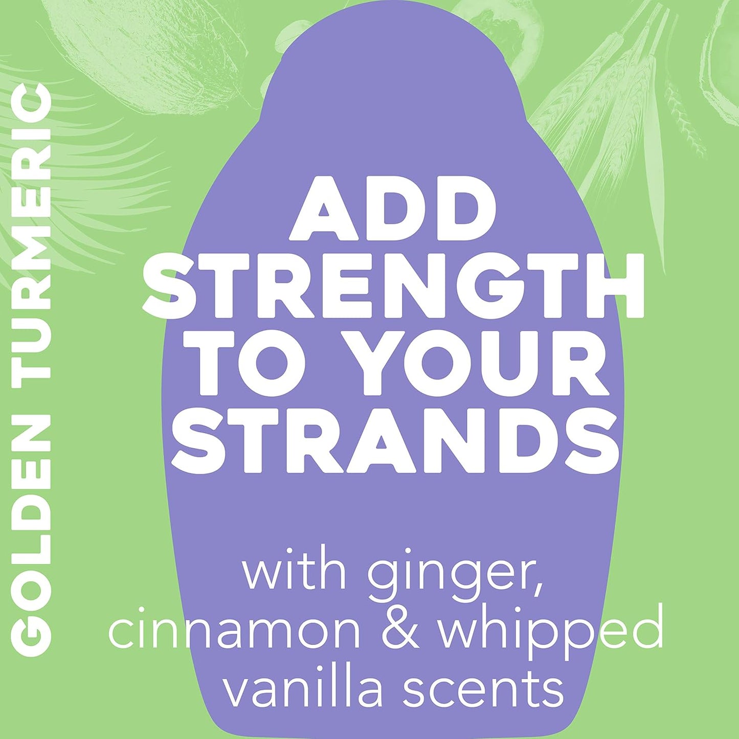 OGX Golden Turmeric Conditioner for Stronger, Longer Hair - Sulfate-Free, 13 Fl Oz