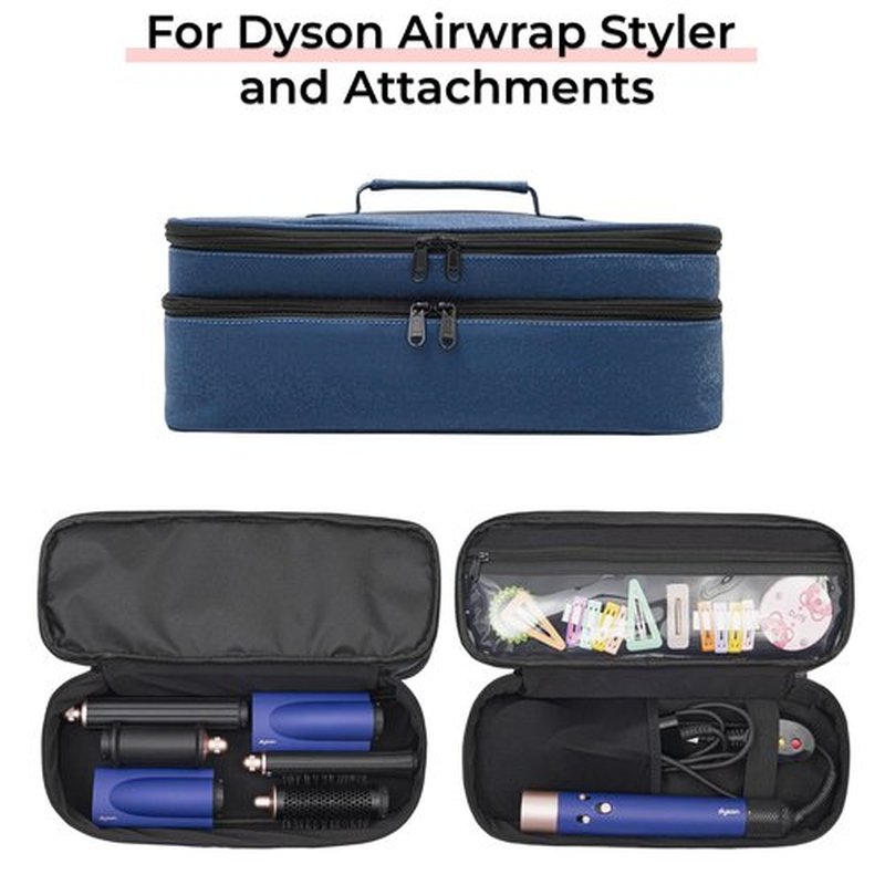 Greenesta Hair Tools Travel Bag Compatible With Shark Flex Style Attachment, Shark Airwrap Flexstyle, Dyson Airwrap | Travel Case For Sharkflex Styler | Beauty Hair Dryer Attachments Storage B.Diamond