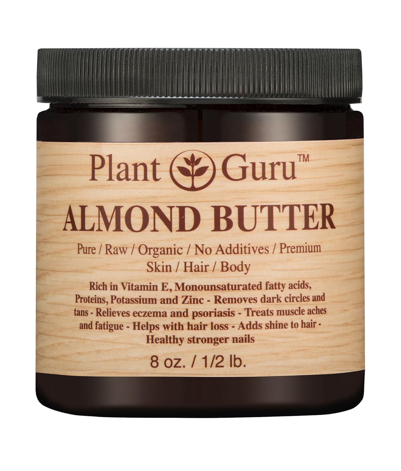 100% Pure Almond Body Butter - 3 lbs Natural Moisturizer for Skin, Hair & DIY Products