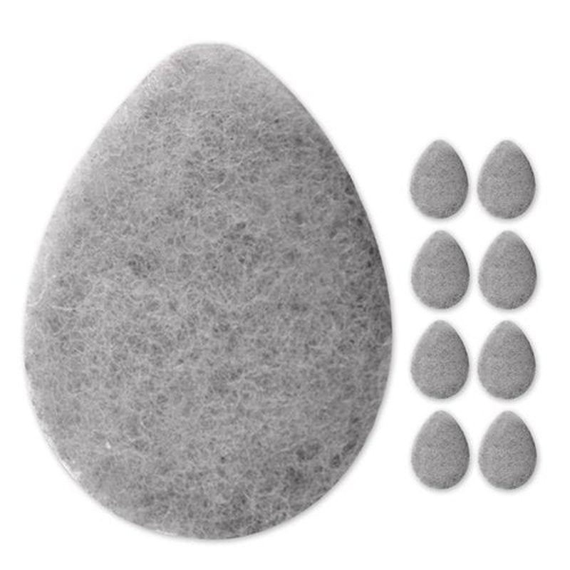 KOL Face Scrubber, Charcoal Infused Exfoliating Facial Cleansing Pads, Disposable Exfoliator Face Sponge for Daily Face Cleaning and Makeup Removal, 8 Count