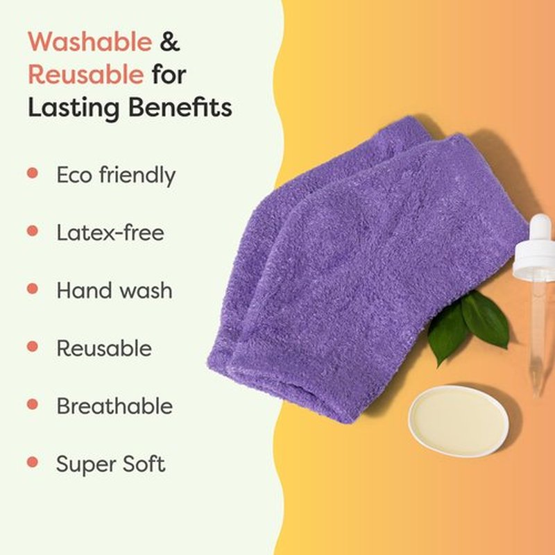 ZenToes Moisturizing Sleep Socks with Vitamin E, Olive Oil and Jojoba Seed Oil to Soften and Hydrate Dry Cracked Heels (Fuzzy Lilac Purple, Regular)