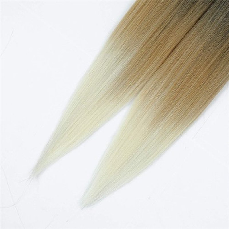 Newluyang Ombre Braiding Hair Pre Stretched,Top Silky Color Blend Synthetic Fiber Easy Braid Hair Extensions,26inch 6packs three Color Yaki Texture Crochet Hair Braids（Black-Brown-Blonde/1B-27-613)