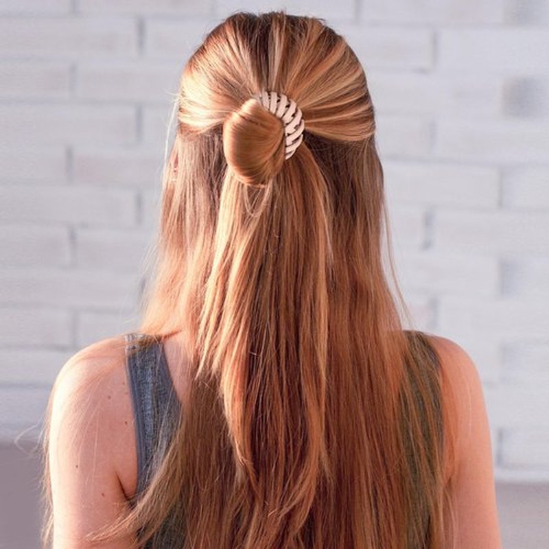6Pcs Bird Nest Magic Hair Clips Hair Nest for Bun Strong Ponytail Holders for Women Girls (Neutral, Small)